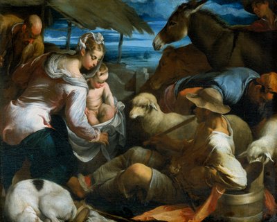 Adoration of the Shepherds by Jacopo Bassano